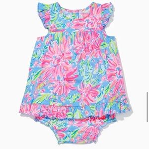 Lilly Pulitzer Cecily Infant Dress very good condition size 12-18 mo